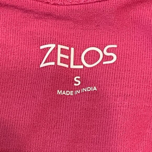 ZELOS WOMENS TANK TOP Small PINK Always Dream Big GRAPHIC  1152AT - Picture 2 of 9